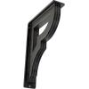 imageEkena Millwork BKTM01X10X12SBR 1 2quot W x 10quot D x 12quot H Bradford Wrought Iron Bracket Single Center BraceAntiqued Pewter