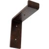 image2quotW x 12quotD x 7 34quotH Steel Truss Shelf Bracket Antiqued BrassAntiqued Copper