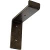 image2quotW x 12quotD x 7 34quotH Steel Truss Shelf Bracket Antiqued BrassAntiqued Pale Gold