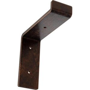 image2quotW x 12quotD x 7 34quotH Steel Truss Shelf Bracket Antiqued BrassAntiqued Copper