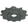 image17 12quotOD x 4quotID x 1quotP Preston Ceiling Medallion Fits Canopies up to 4quotAthenian Green Crackle Flat Finish