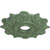 image17 12quotOD x 4quotID x 1quotP Preston Ceiling Medallion Fits Canopies up to 4quotAthenian Green Flat Finish