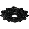 image17 12quotOD x 4quotID x 1quotP Preston Ceiling Medallion Fits Canopies up to 4quotBlack Pearl Metallic Series