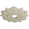 image17 12quotOD x 4quotID x 1quotP Preston Ceiling Medallion Fits Canopies up to 4quotClear Yellow Flat Finish