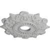image17 12quotOD x 4quotID x 1quotP Preston Ceiling Medallion Fits Canopies up to 4quotFrost Flat Finish