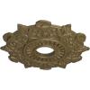 image17 12quotOD x 4quotID x 1quotP Preston Ceiling Medallion Fits Canopies up to 4quotMississippi Mud Flat Finish