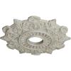 image17 12quotOD x 4quotID x 1quotP Preston Ceiling Medallion Fits Canopies up to 4quotPot of Cream Crackle Flat Finish