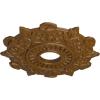 image17 12quotOD x 4quotID x 1quotP Preston Ceiling Medallion Fits Canopies up to 4quotSmokey Topaz Flat Finish