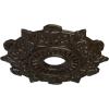 image17 12quotOD x 4quotID x 1quotP Preston Ceiling Medallion Fits Canopies up to 4quotStone Hearth Flat Finish