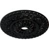 image23 12quotOD x 3 12quotID x 2 18quotP Vaduz Ceiling Medallion Fits Canopies up to 3 12quotBlack Pearl Metallic Series