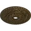 image23 12quotOD x 3 12quotID x 2 18quotP Vaduz Ceiling Medallion Fits Canopies up to 3 12quotBrass Metallic Series