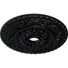 image23 12quotOD x 3 12quotID x 2 18quotP Vaduz Ceiling Medallion Fits Canopies up to 3 12quotJet Black Flat Finish