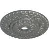 image23 12quotOD x 3 12quotID x 2 18quotP Vaduz Ceiling Medallion Fits Canopies up to 3 12quotSilver Metallic Series