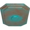 image25 14quotW x 17 14quotH x 1 34quotP Felix Ceiling MedallionCopper Green Patina Metallic Series