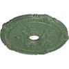 image26quotOD x 3 34quotID x 1 12quotP Attica with Rose Ceiling Medallion Fits Canopies up to 4 12quotAthenian Green Flat Finish