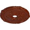 image26quotOD x 3 34quotID x 1 12quotP Attica with Rose Ceiling Medallion Fits Canopies up to 4 12quotFirebrick Flat Finish