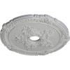 image26quotOD x 3 34quotID x 1 12quotP Attica with Rose Ceiling Medallion Fits Canopies up to 4 12quotFrost Flat Finish