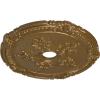 image26quotOD x 3 34quotID x 1 12quotP Attica with Rose Ceiling Medallion Fits Canopies up to 4 12quotPale Gold Metallic Series