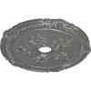 image26quotOD x 3 34quotID x 1 12quotP Attica with Rose Ceiling Medallion Fits Canopies up to 4 12quotSilver Metallic Series