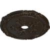 image26quotOD x 3 34quotID x 1 12quotP Attica with Rose Ceiling Medallion Fits Canopies up to 4 12quotStone Hearth Flat Finish
