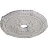 image26quotOD x 3 34quotID x 1 12quotP Attica with Rose Ceiling Medallion Fits Canopies up to 4 12quotUltra Pure White Flat Finish