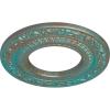 imageEkena Millwork CM08AD Andrea Ceiling Medallion 8 18quotOD x 4 18quotID x 12quotP PrimedHandPainted Copper Green Patina