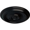 imageEkena Millwork CM12TR Traditional Ceiling Medallion Fits Canopies up to 2 34quot12quotOD x 1quotP Primed 1 eachJet Black Flat Finish
