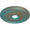 imageEkena Millwork CM18DI Diane Ceiling Medallion 18quotOD x 3 58quotID x 1 18quotP Fits Canopies up to 5 38quot Factory PrimedCopper Green Patina Metallic Series