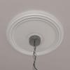 imageEkena Millwork CM18DI Diane Ceiling Medallion 18quotOD x 3 58quotID x 1 18quotP Fits Canopies up to 5 38quot Factory PrimedPrimed