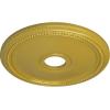 imageEkena Millwork CM18DI Diane Ceiling Medallion 18quotOD x 3 58quotID x 1 18quotP Fits Canopies up to 5 38quot Factory PrimedRich Gold Metallic Series