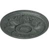 imageEkena Millwork CM18ED 18Inch OD x 5 12Inch ID x 1 34Inch Edinburgh Ceiling Medallion PrimedHandPainted Athenian Green Crackle