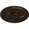 imageEkena Millwork CM18ED 18Inch OD x 5 12Inch ID x 1 34Inch Edinburgh Ceiling Medallion PrimedHandPainted Bronze