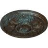 imageEkena Millwork CM18ED 18Inch OD x 5 12Inch ID x 1 34Inch Edinburgh Ceiling Medallion PrimedHandPainted Bronze Blue Patina