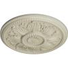 imageEkena Millwork CM18ED 18Inch OD x 5 12Inch ID x 1 34Inch Edinburgh Ceiling Medallion PrimedHandPainted Clear Yellow