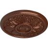 imageEkena Millwork CM18ED 18Inch OD x 5 12Inch ID x 1 34Inch Edinburgh Ceiling Medallion PrimedHandPainted Copper Penny