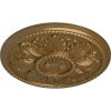 imageEkena Millwork CM18ED 18Inch OD x 5 12Inch ID x 1 34Inch Edinburgh Ceiling Medallion PrimedHandPainted Pale Gold