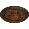 imageEkena Millwork CM18ED 18Inch OD x 5 12Inch ID x 1 34Inch Edinburgh Ceiling Medallion PrimedHandPainted Rust