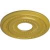 imageEkena Millwork CM20LN 20 58Inch OD x 6 14Inch ID x 1 38Inch P Lauren Ceiling MedallionRich Gold Metallic Series