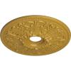 imageEkena Millwork CM23AS 23 78Inch OD x 4 18Inch ID Ashley Ceiling MedallionIridescent Gold Metallic Series