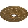 imageEkena Millwork CM23AS 23 78Inch OD x 4 18Inch ID Ashley Ceiling MedallionPale Gold Metallic Series