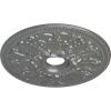 imageEkena Millwork CM23AS 23 78Inch OD x 4 18Inch ID Ashley Ceiling MedallionSilver Metallic Series