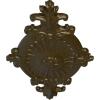 imageEkena Millwork CM23RO1 23 12quot x 12 14quot x 1 12quot Quentin Ceiling Medallion PrimedBrass Metallic Series