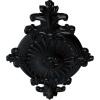 imageEkena Millwork CM23RO1 23 12quot x 12 14quot x 1 12quot Quentin Ceiling Medallion PrimedJet Black Flat Finish
