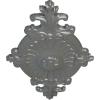 imageEkena Millwork CM23RO1 23 12quot x 12 14quot x 1 12quot Quentin Ceiling Medallion PrimedSilver Metallic Series