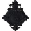 imageEkena Millwork CM23RO1 23 12quot x 12 14quot x 1 12quot Quentin Ceiling Medallion PrimedSteel Gray Metallic Series