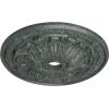 imageEkena Millwork CM30FL Flagstone Ceiling Medallion 30quotOD x 3 78quotID x 3 14quotP Fits Canopies up to 3 78quot Factory PrimedHandPainted Athenian Green Crackle