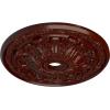 imageEkena Millwork CM30FL Flagstone Ceiling Medallion 30quotOD x 3 78quotID x 3 14quotP Fits Canopies up to 3 78quot Factory PrimedHandPainted Brushed Mahogany