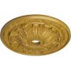 imageEkena Millwork CM30FL Flagstone Ceiling Medallion 30quotOD x 3 78quotID x 3 14quotP Fits Canopies up to 3 78quot Factory PrimedHandPainted Iridescent Gold