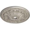 imageEkena Millwork CM30FL Flagstone Ceiling Medallion 30quotOD x 3 78quotID x 3 14quotP Fits Canopies up to 3 78quot Factory PrimedHandPainted Pearl White