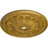 imageEkena Millwork CM30FL Flagstone Ceiling Medallion 30quotOD x 3 78quotID x 3 14quotP Fits Canopies up to 3 78quot Factory PrimedHandPainted Pharaohs Gold